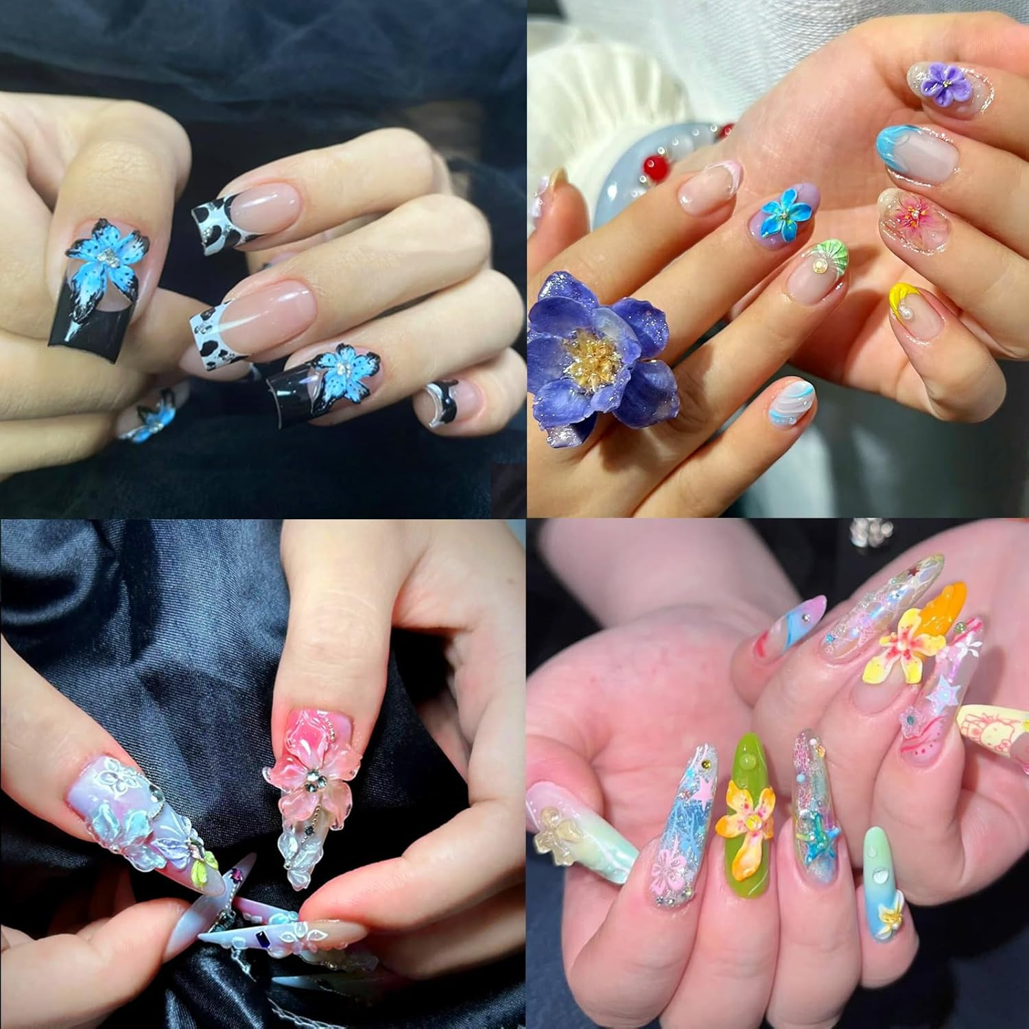Silicone 3D Flower Nail Mold for Resin Art and Nail Charms Supplies