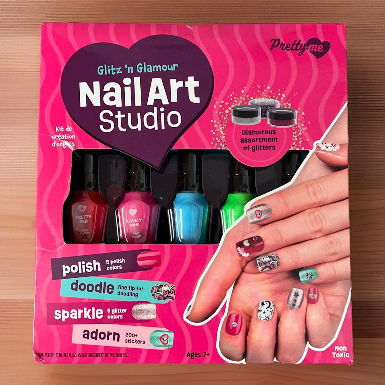 Creative Nail Art Studio for Girls – Birthday Gift Kit with Polish & Glitters