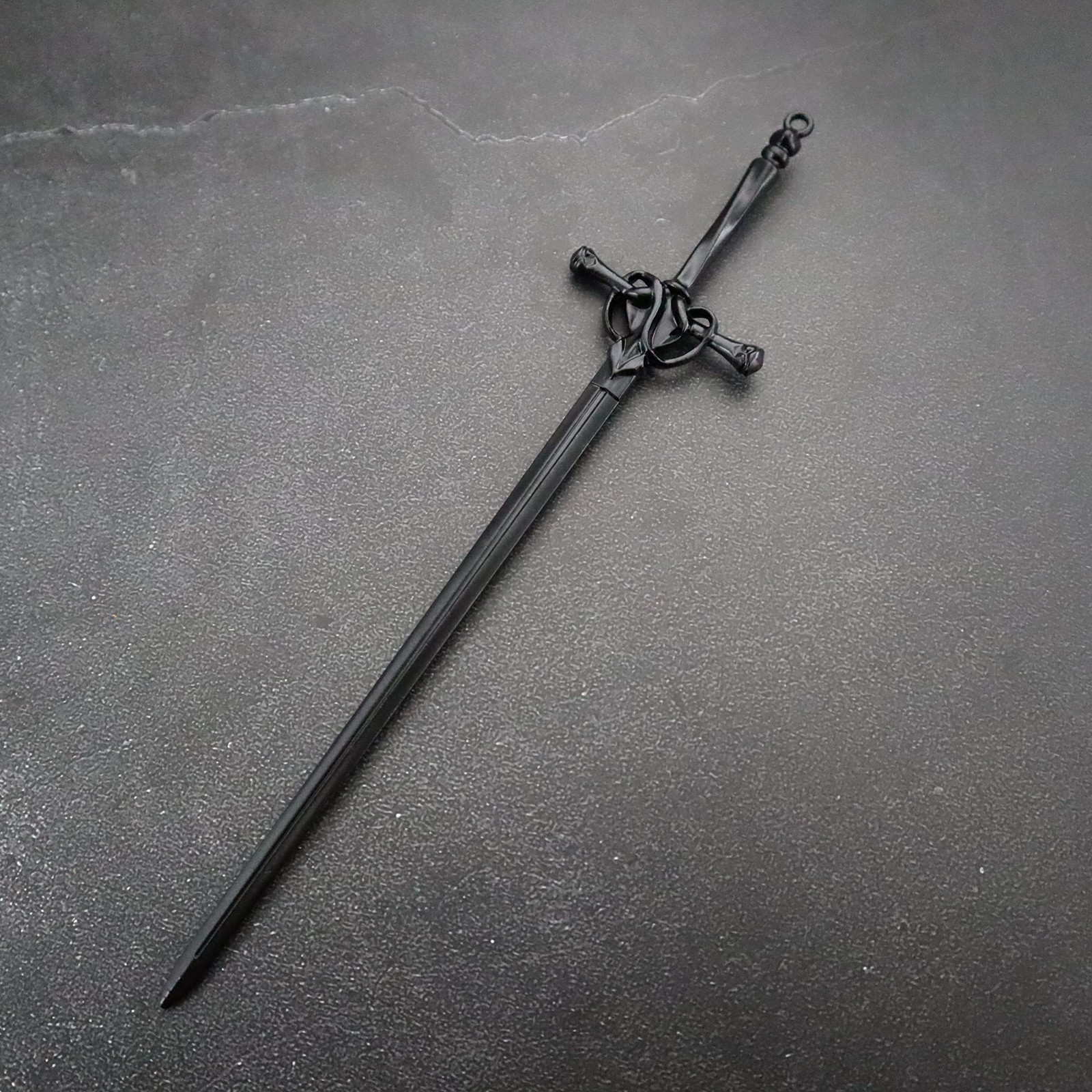4pcs Sword Hair Pins Sticks Chinese 1 Count (Pack of 4), Black