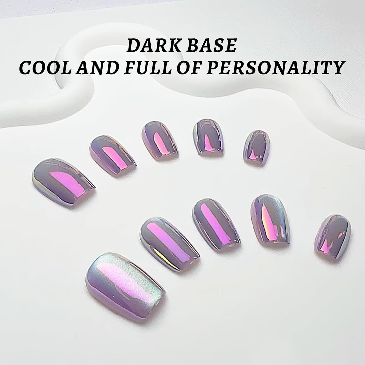 Chrome Nail Powder | Glazed Donut Mirror Effect Holographic Pigment | Profession