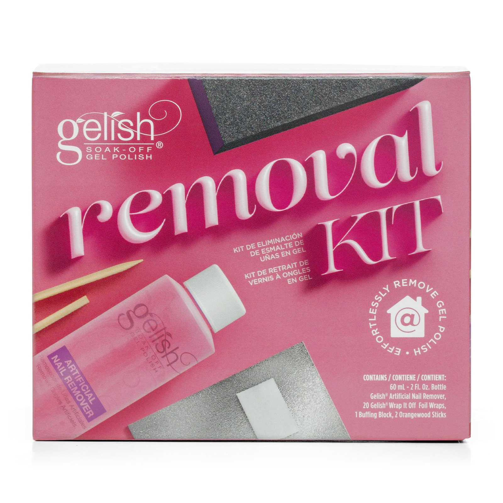 Gelish Removal Kit – Complete Gel Nail 2 Fl Oz (Pack of 1),
