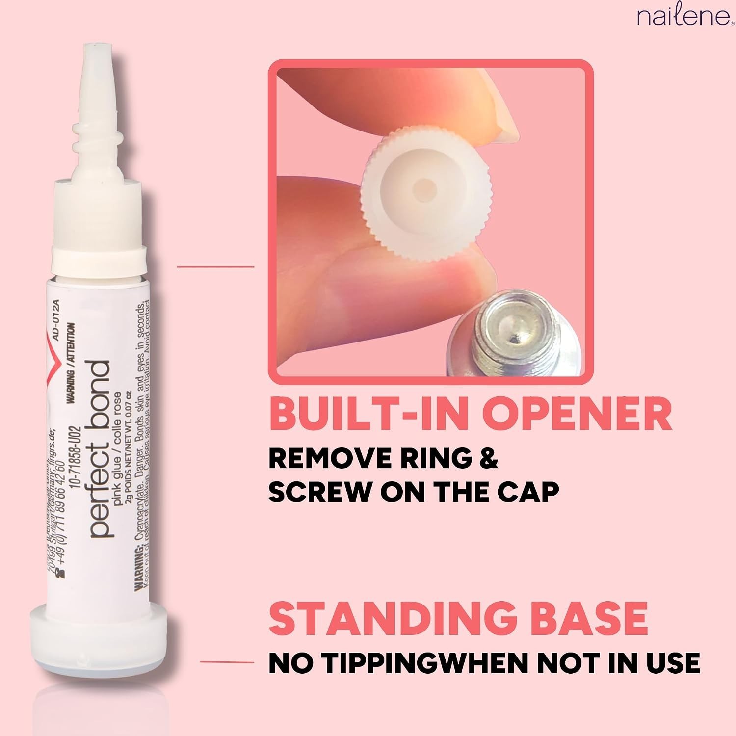 Perfect Bond Nail Glue, Super Strong, Durable, Easy to Apply Acrylic Nails, P…