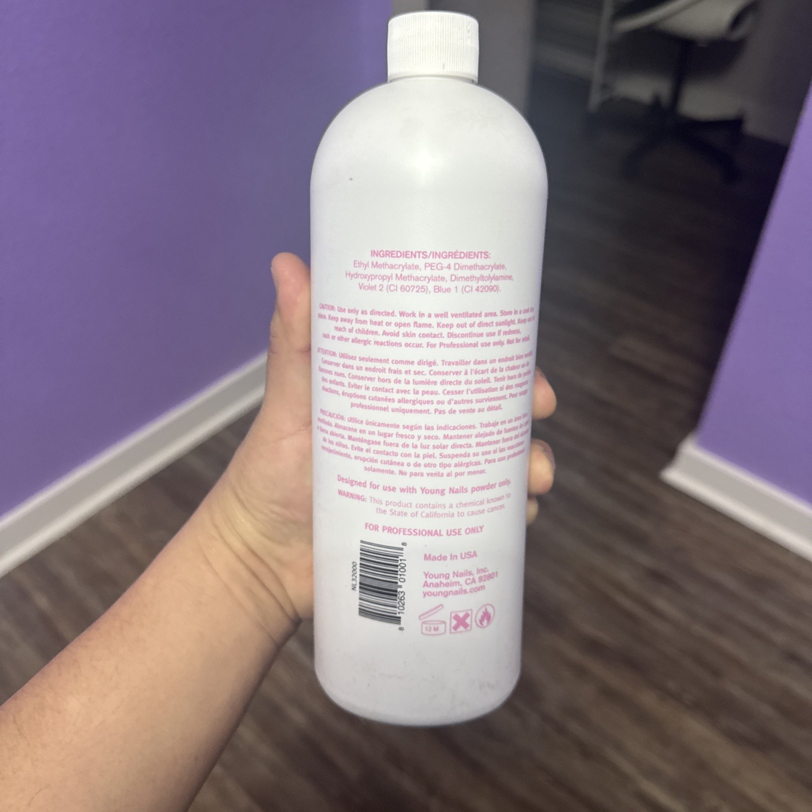 Young Nails Monomer Nail Liquid EMA Monomer Acrylic liquid – 32oz/ 946 mL 2023