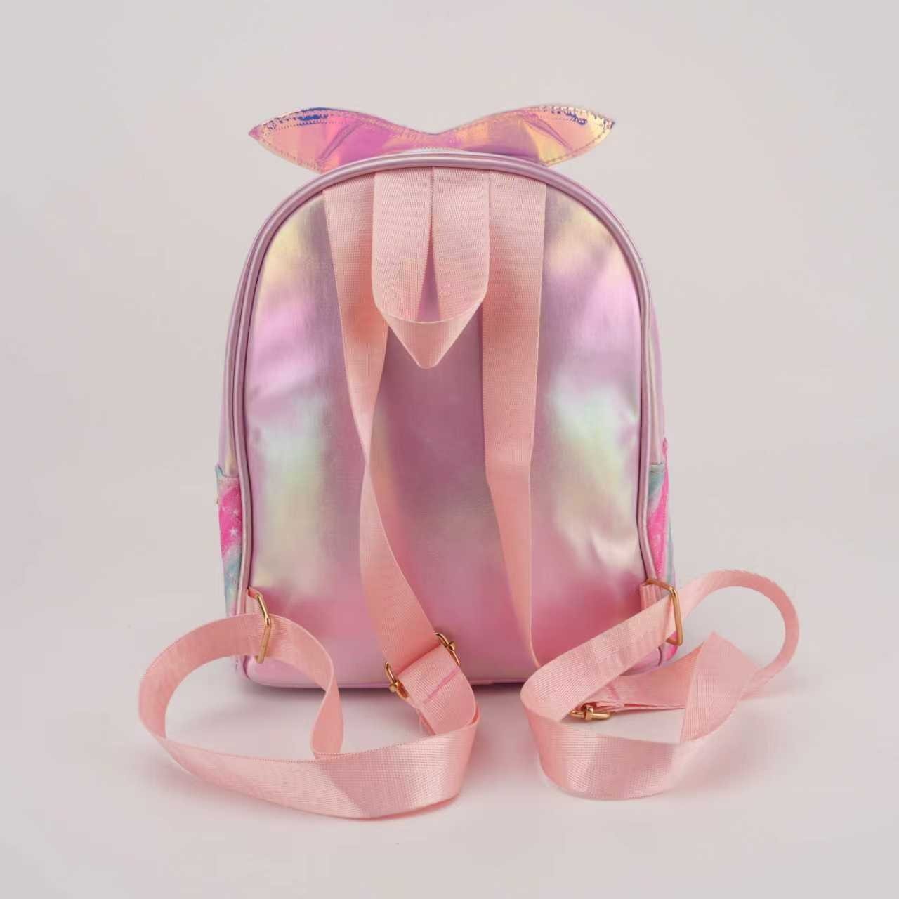 Fondbeauti Mermaid Sparkle Makeup Backpack nail polish set 8 in 1 gift for kids