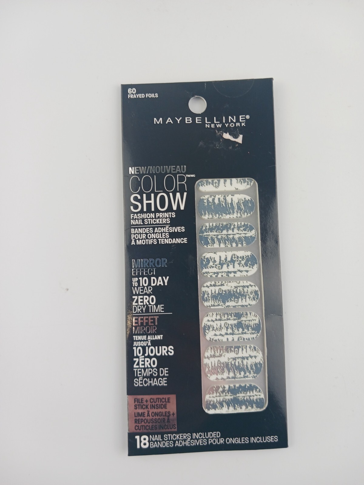 5 PACK MAYBELLINE COLOR SHOW FASHION PRINT 18 NAIL STICKERS 30,60,70,80,20