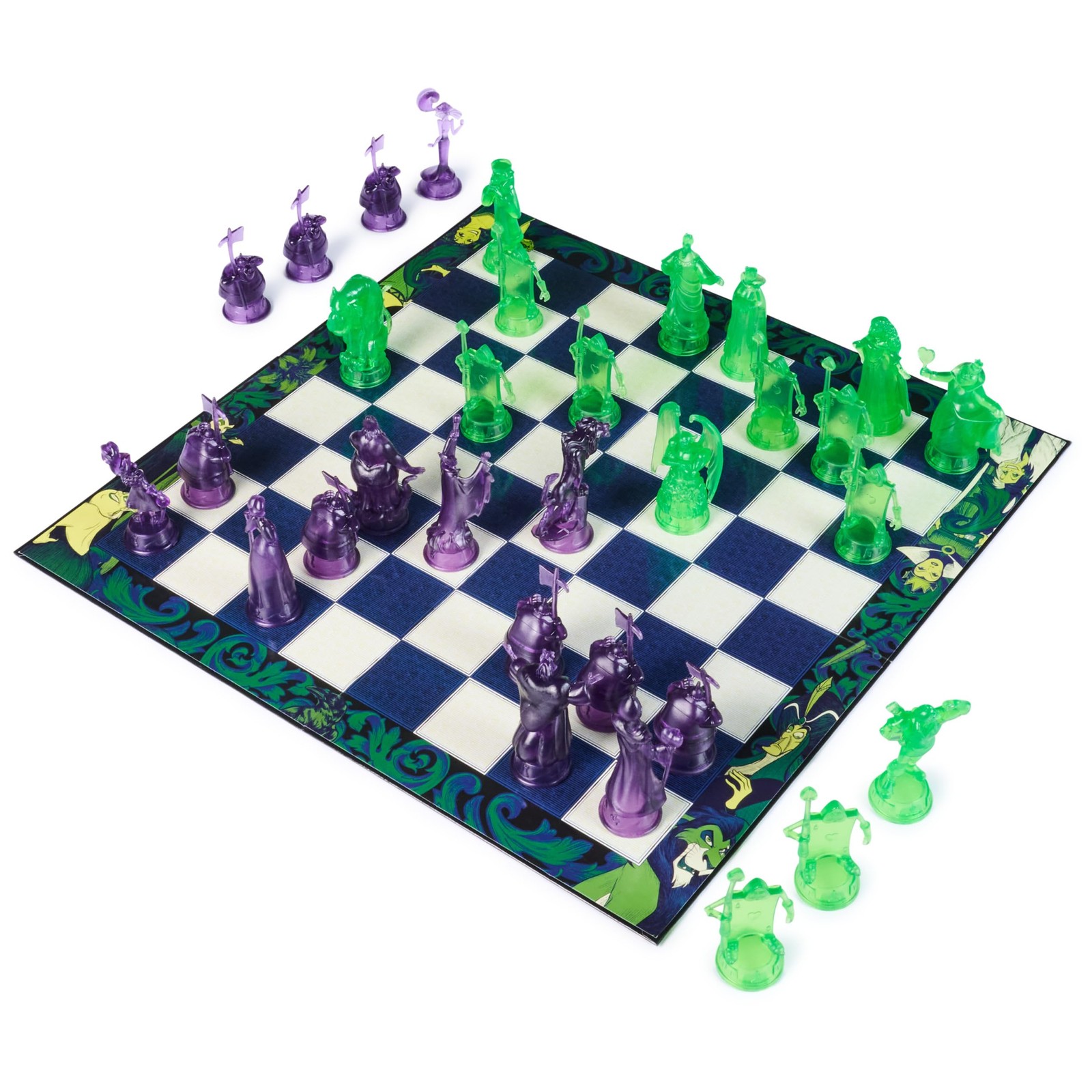 Spin Master Games, Disney Villains Chess Set for Adults & One Size, Green