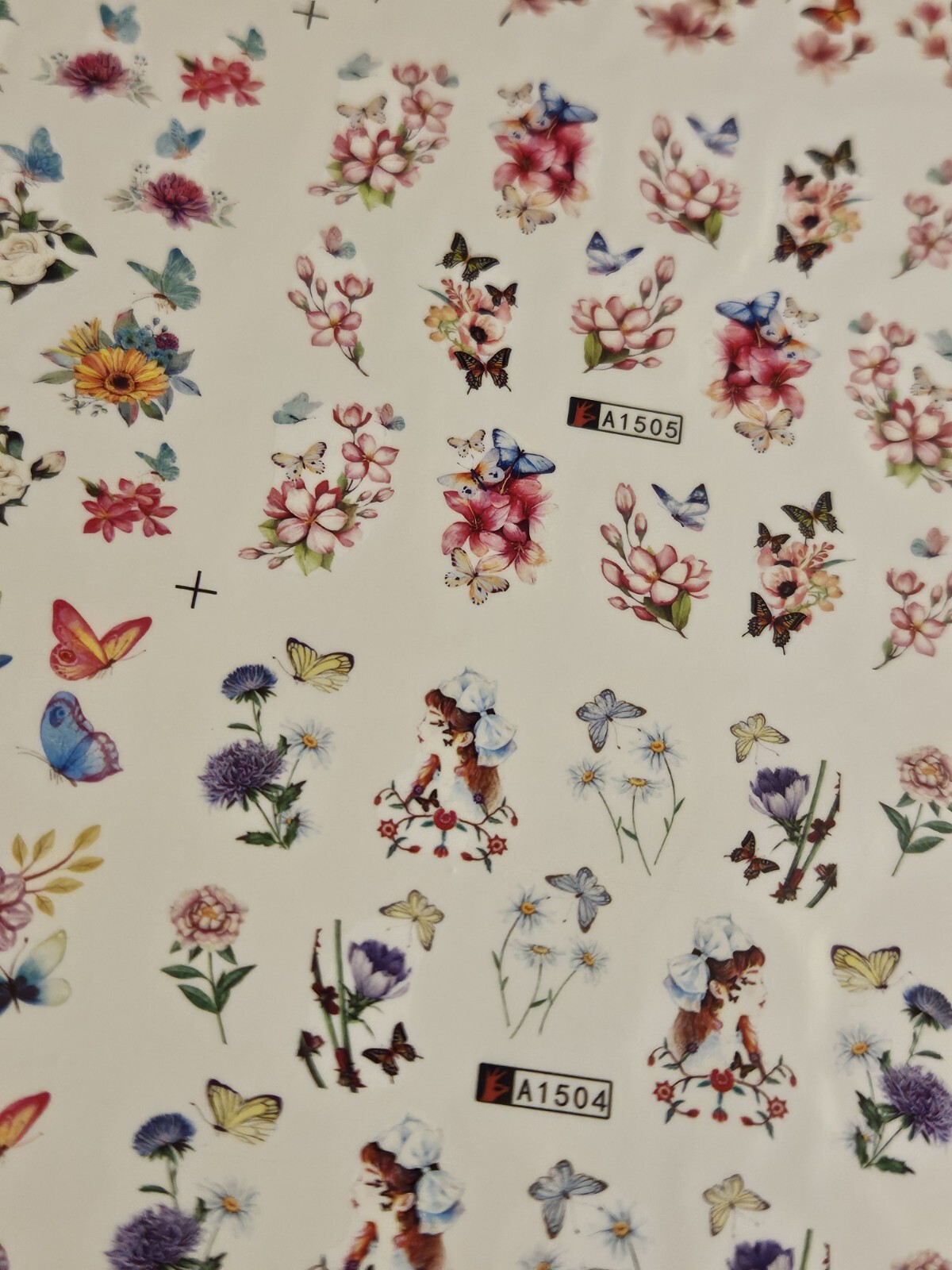 Butterfly Nail Art Stickers Water Transfer (2 Sheets) US SHIPPER