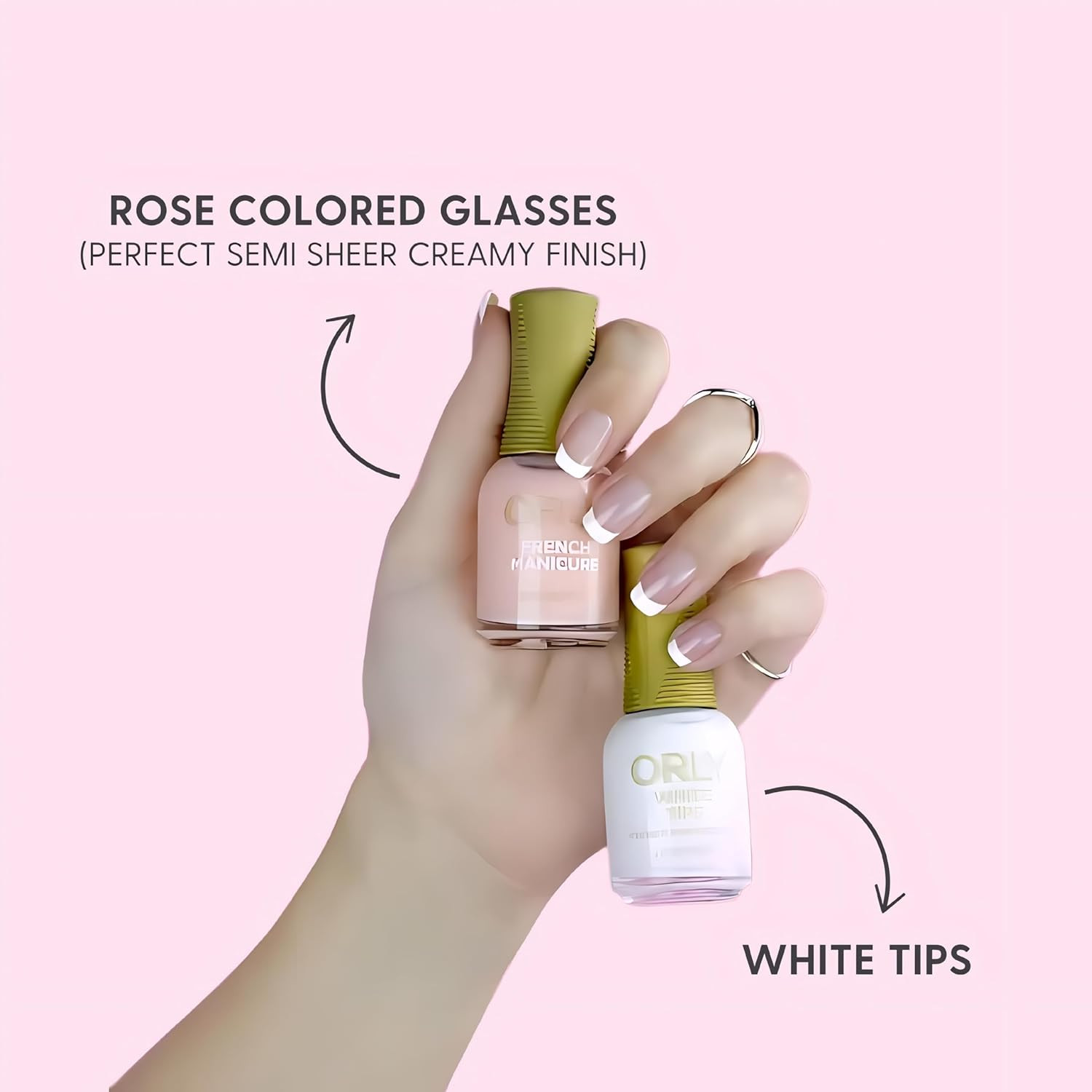 Orly French Manicure Nail Polish Rose Colored Glasses 18ML Pink Nude Lacquer New