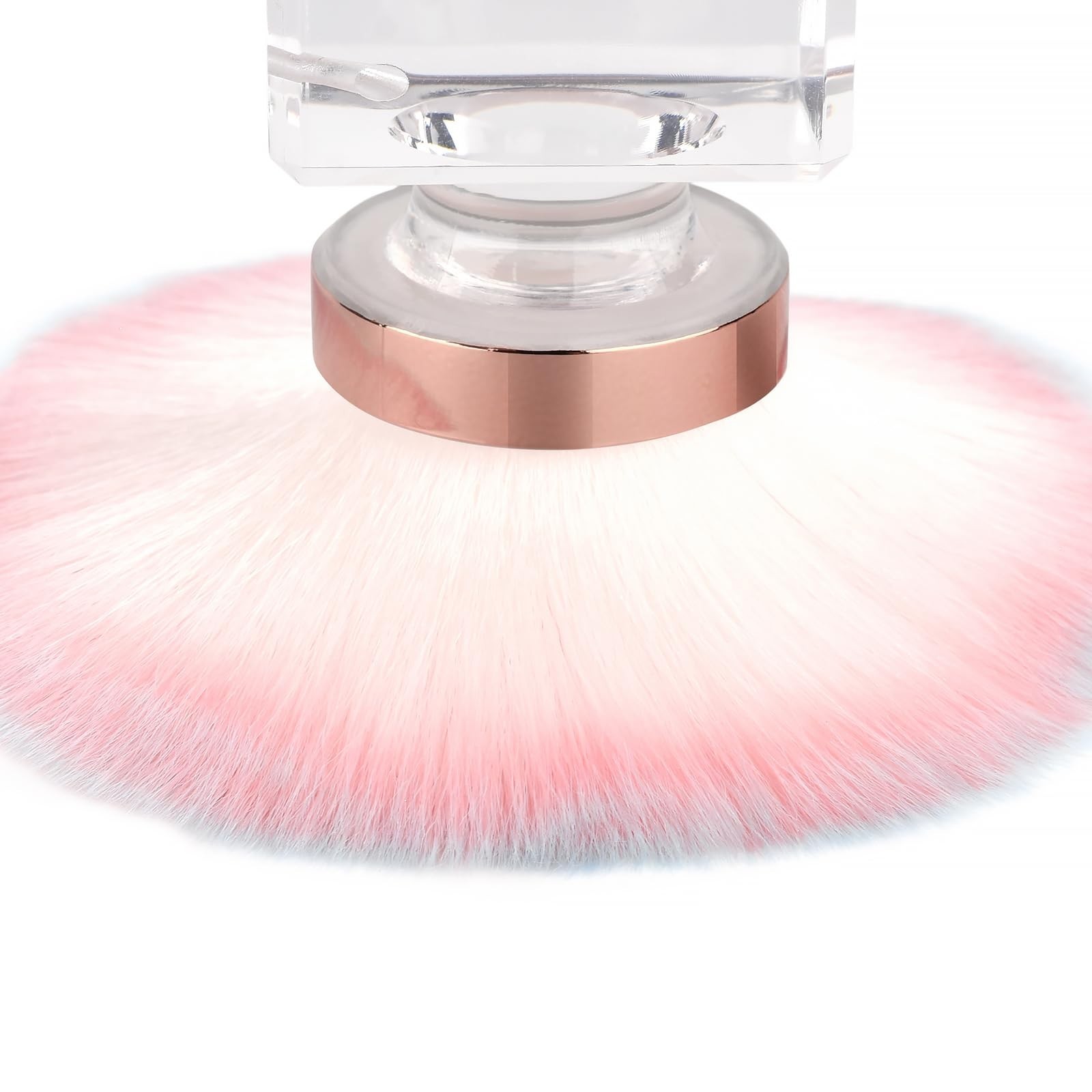 KADS Nail Dust Brush Makeup Brush Flower Shape Crystal Base Nail Cleaning Bru…