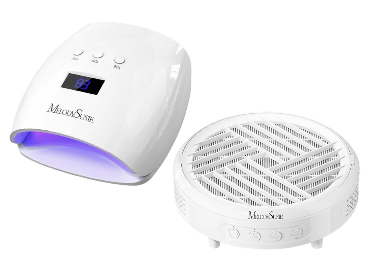 MelodySusie Nail Dust Collector And UV Nail Lamp Combo