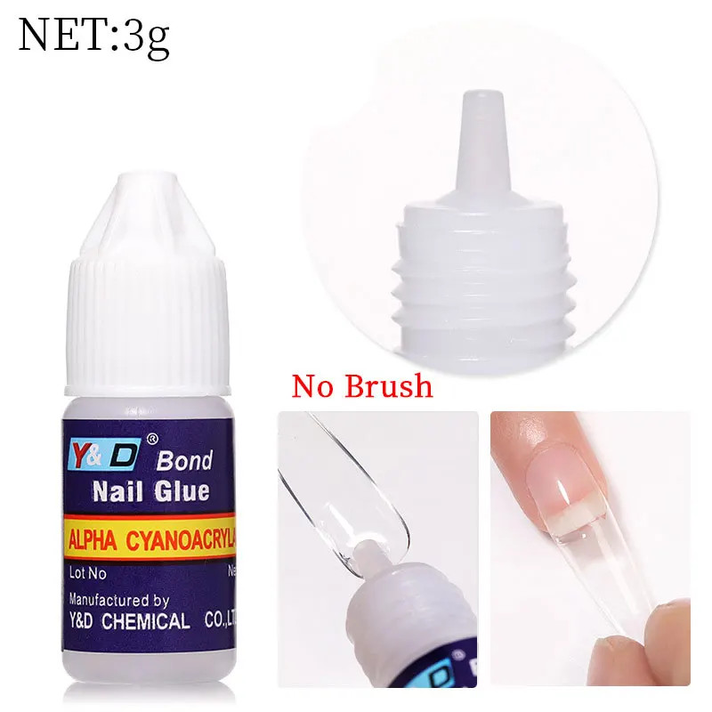 Super Strong Nail Bond Glue Acrylic Tips and Rhinestone Professional