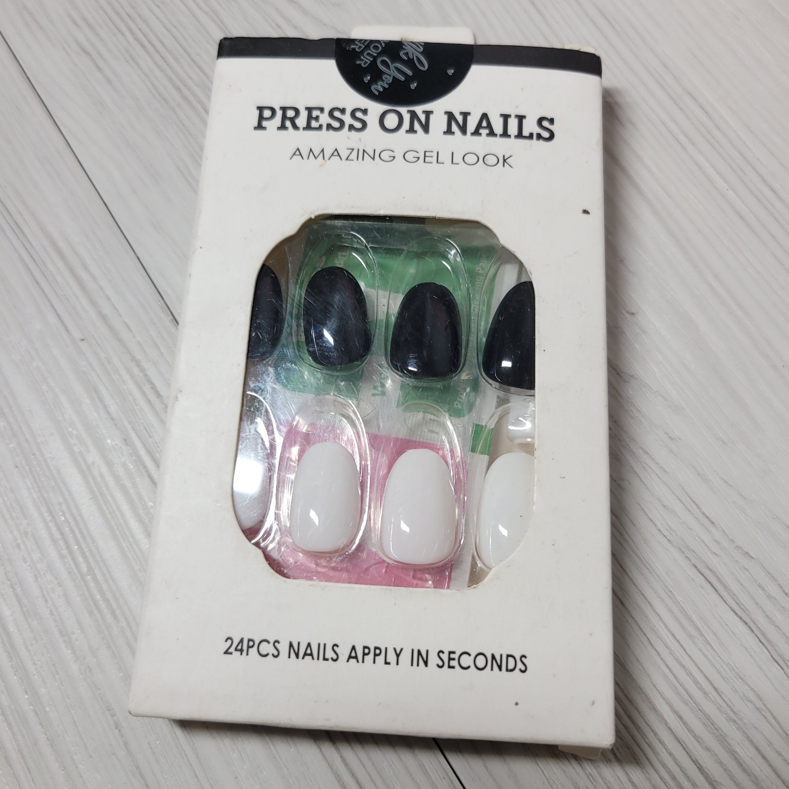 AZUREBEAUTY Nail Polish Bundle- 40 Pcs Clear Nail Color Sticks & Deco Press Nail