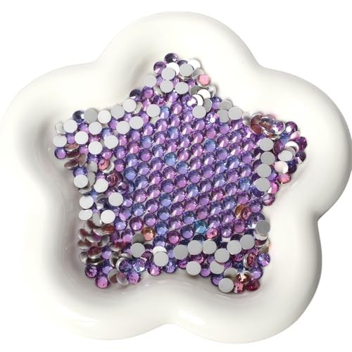 Diamonland Flatback Glass Crystal Rhinestones Rounds Gems for Bedazzling Nail…