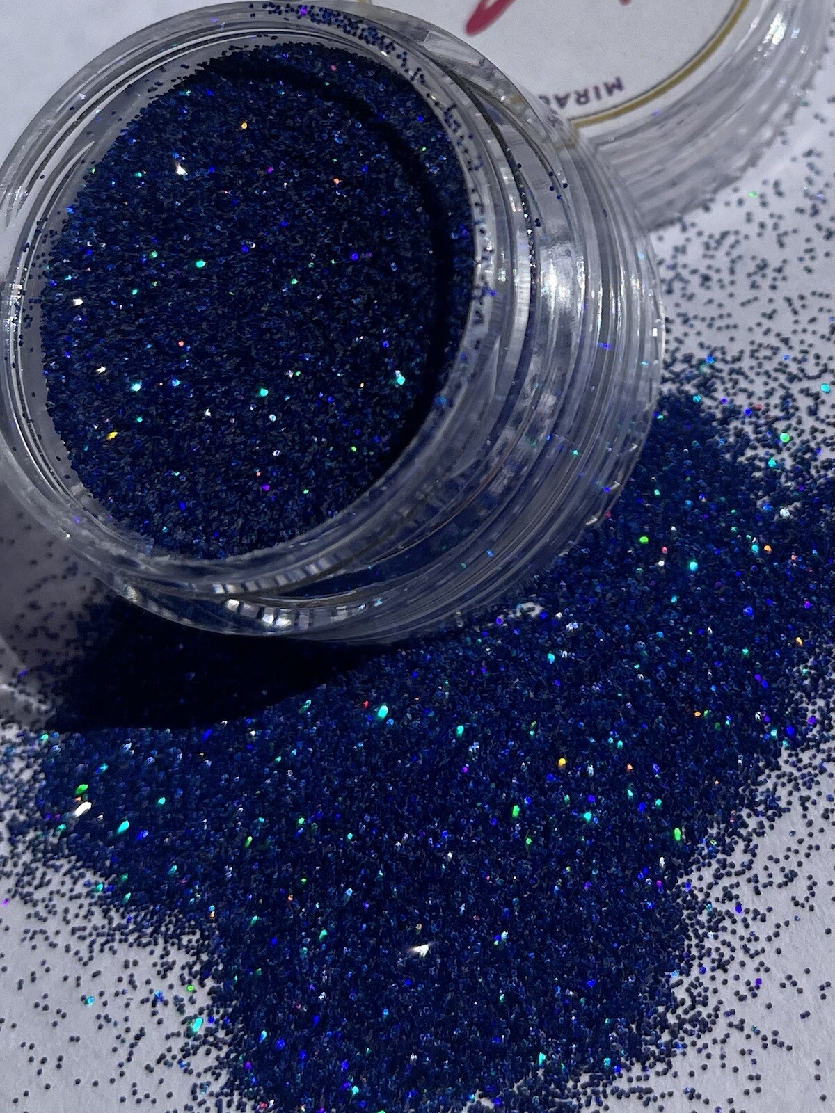 Holographic premium Deep Ocean Blue Glitter Stack 6pcs Laser Loose Glitter DIY
