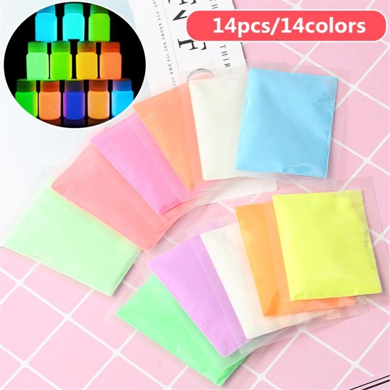 Glow In The Dark Acrylic Paint Luminous Pigment Fluorescent Powder