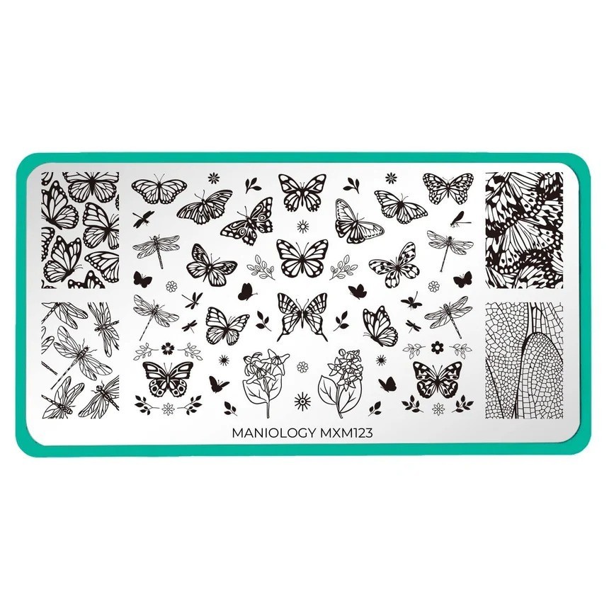 Sky Dancers: Flutter Pirouette (MXM123) – Nail Stamping Plate