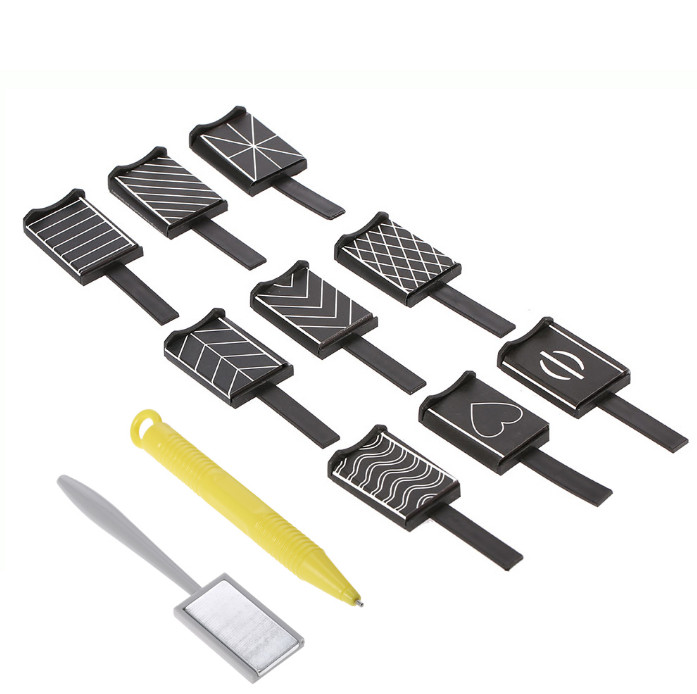 11pcs 3D Nail Art Magnet Stick Cat Eye Effect Magnetic Vertical Stick Nail Tools