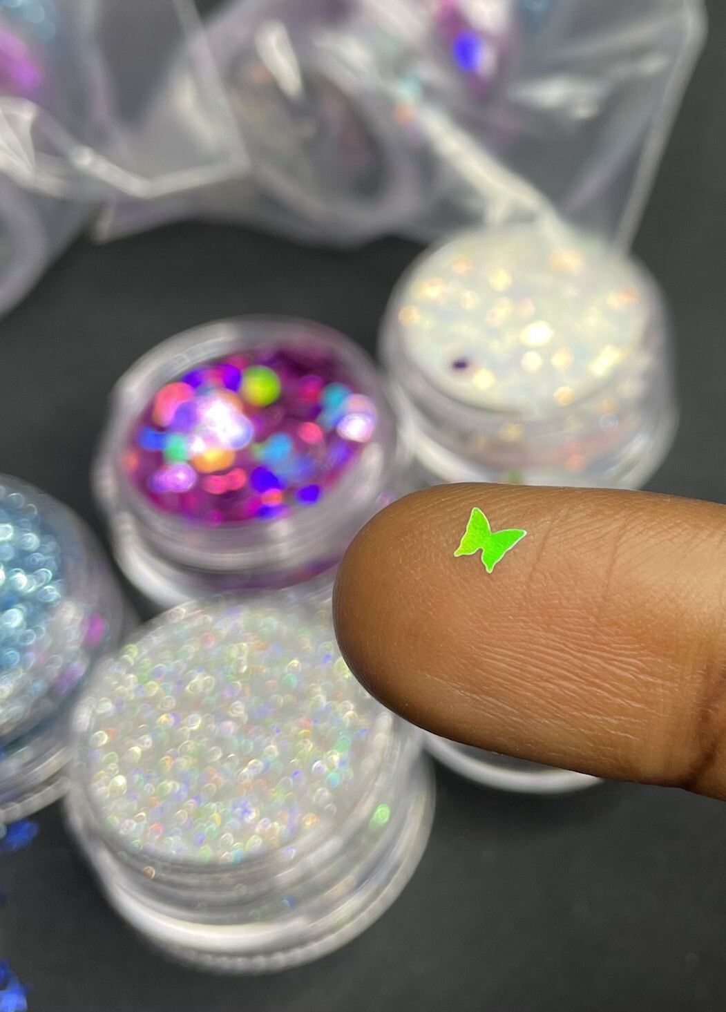 Colorful Nail Glitter Powder Sequins Laser Foils Flakes Nail Art Decoration Tips