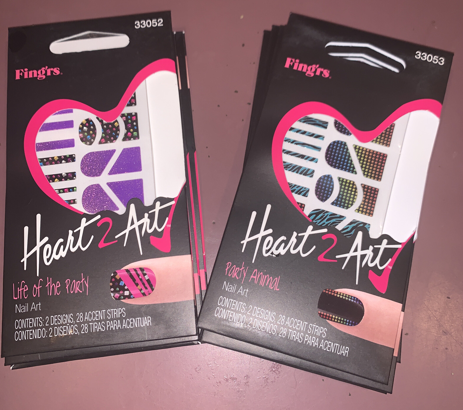 12 Fing’rs Heart 2 Art Nail Arts