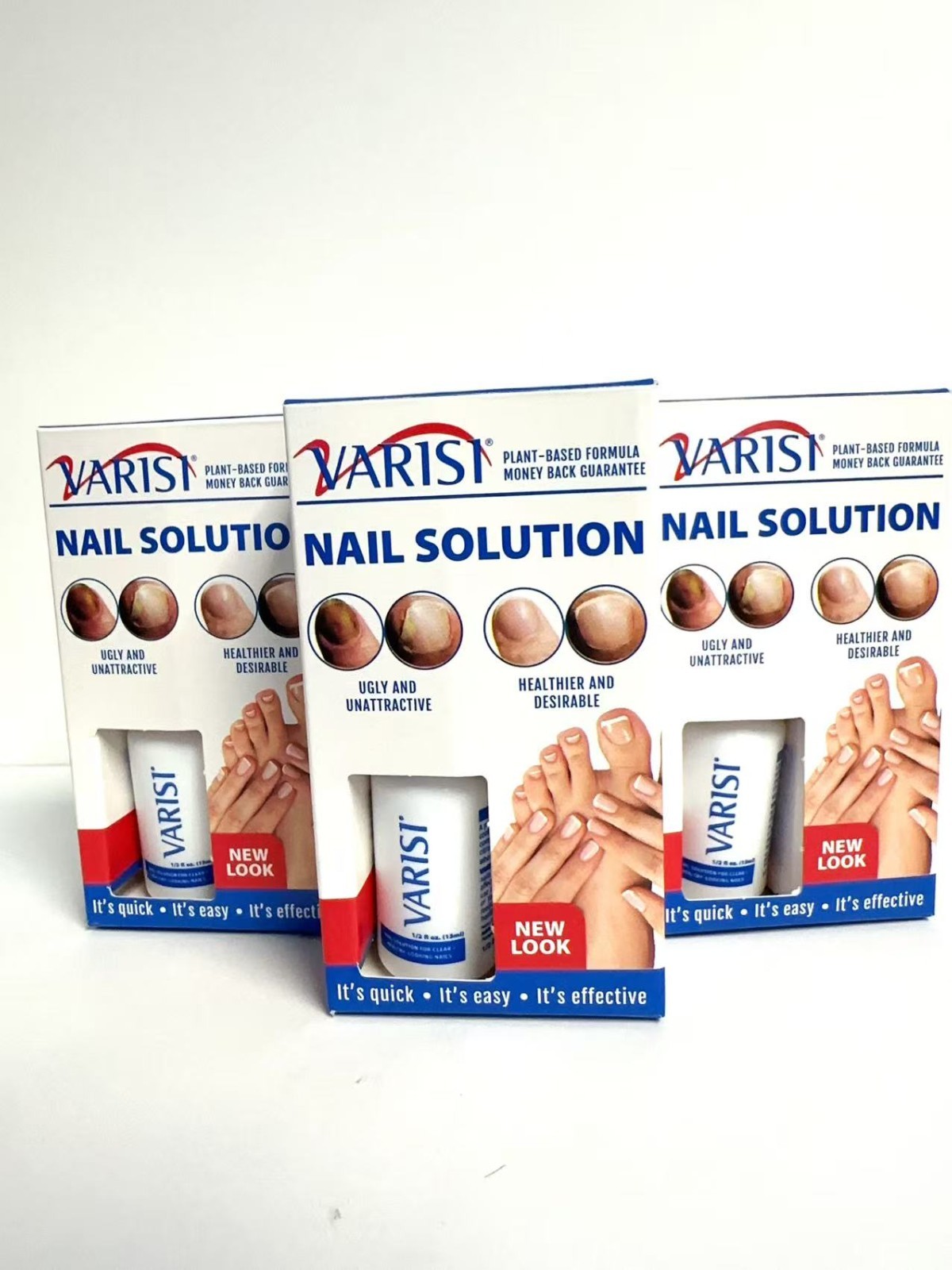 Varisi Nail Solution For Nail Kill Fungus Treatment 0.5 oz (3 Pack)