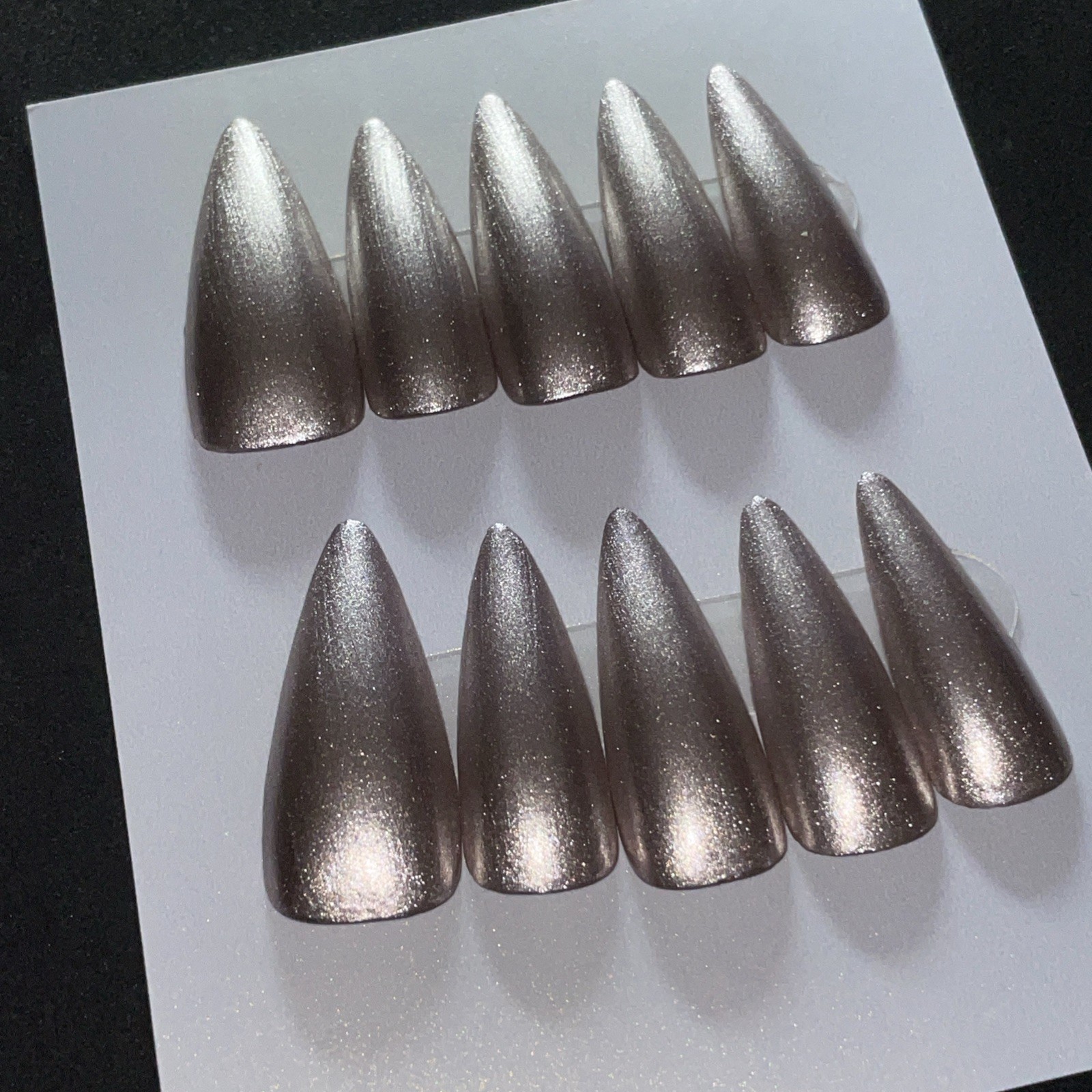 10 Handmade Press-on Nails ~ Number 65 ~ Size Large ~