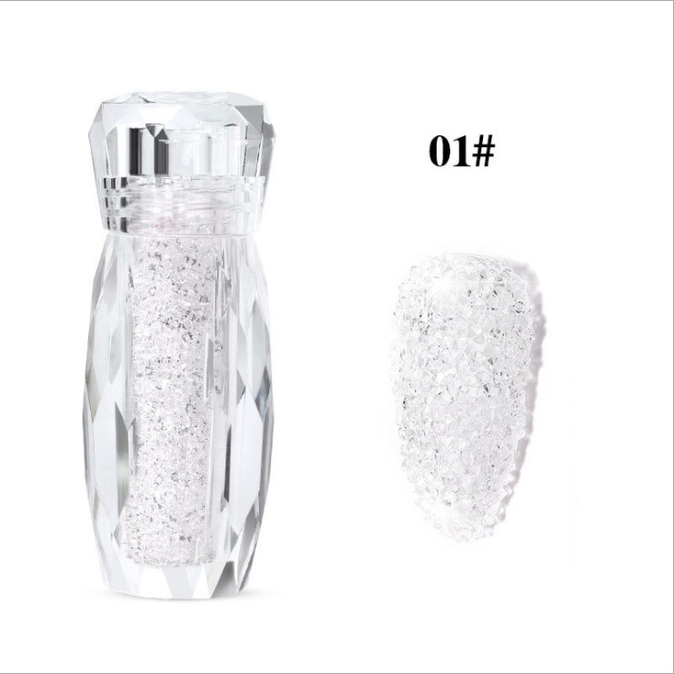 8 Colors Manicure Decor Mini Caviar Micro Beads Nail Art Crystals Glitter Set