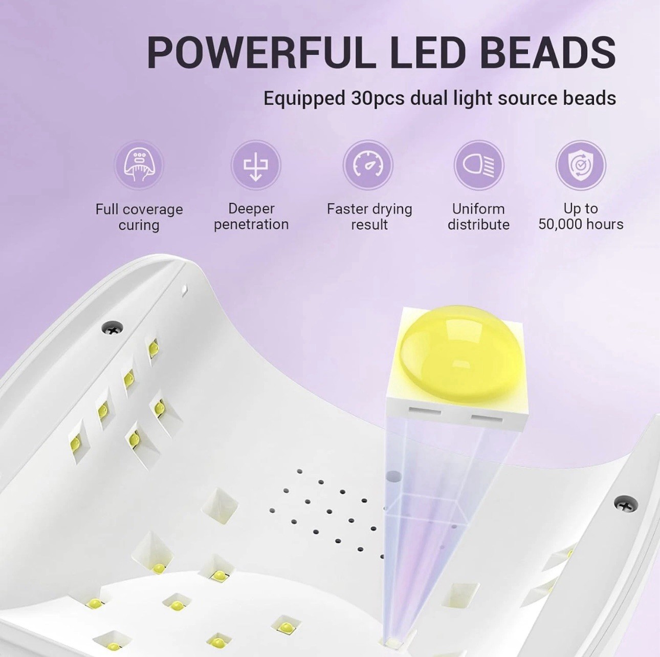 MelodySusie Nail Dust Collector And UV Nail Lamp Combo