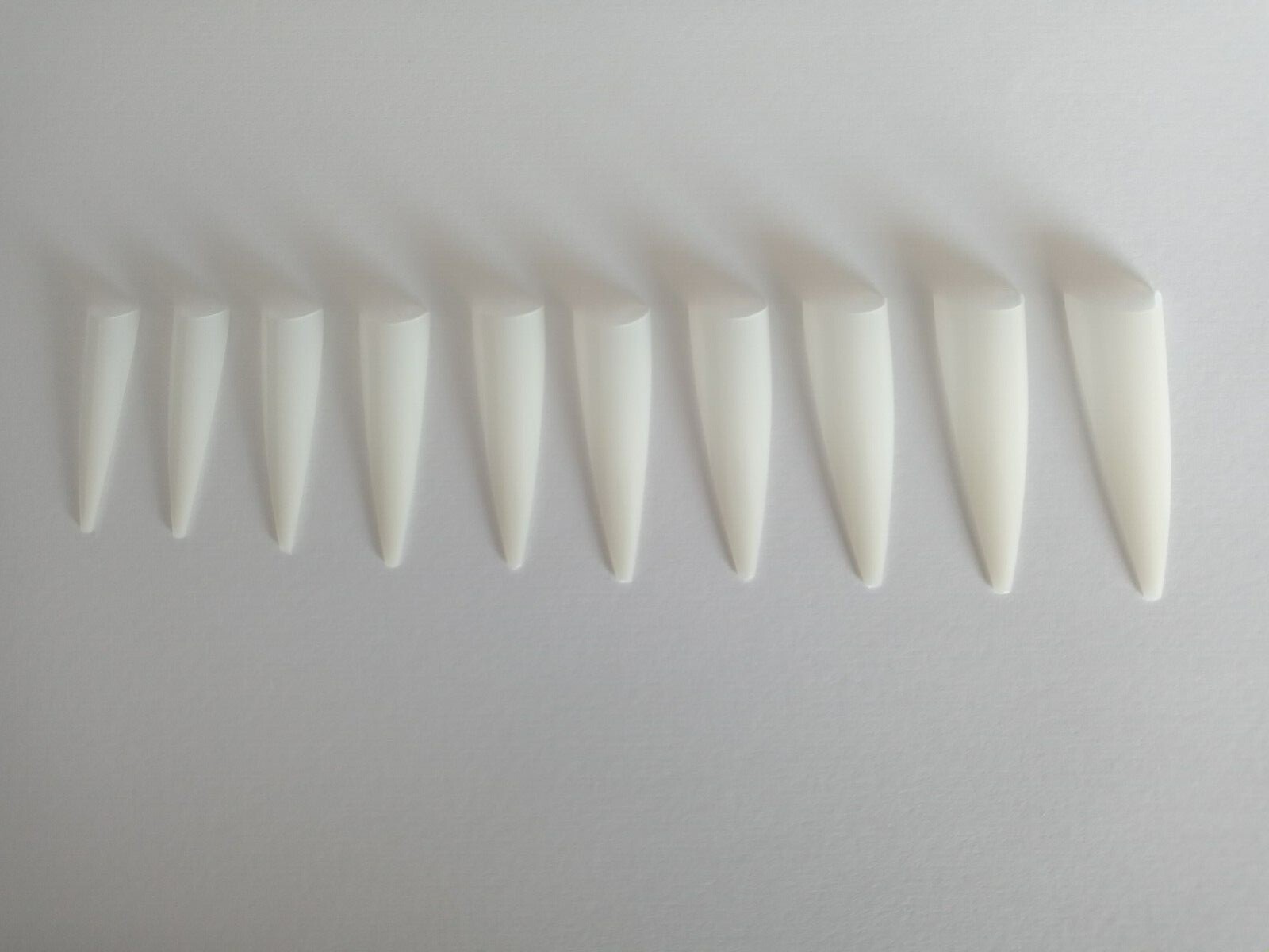 Nena’s Long Stiletto Nail Tips, Half Cover, Natural Color” Pick” .