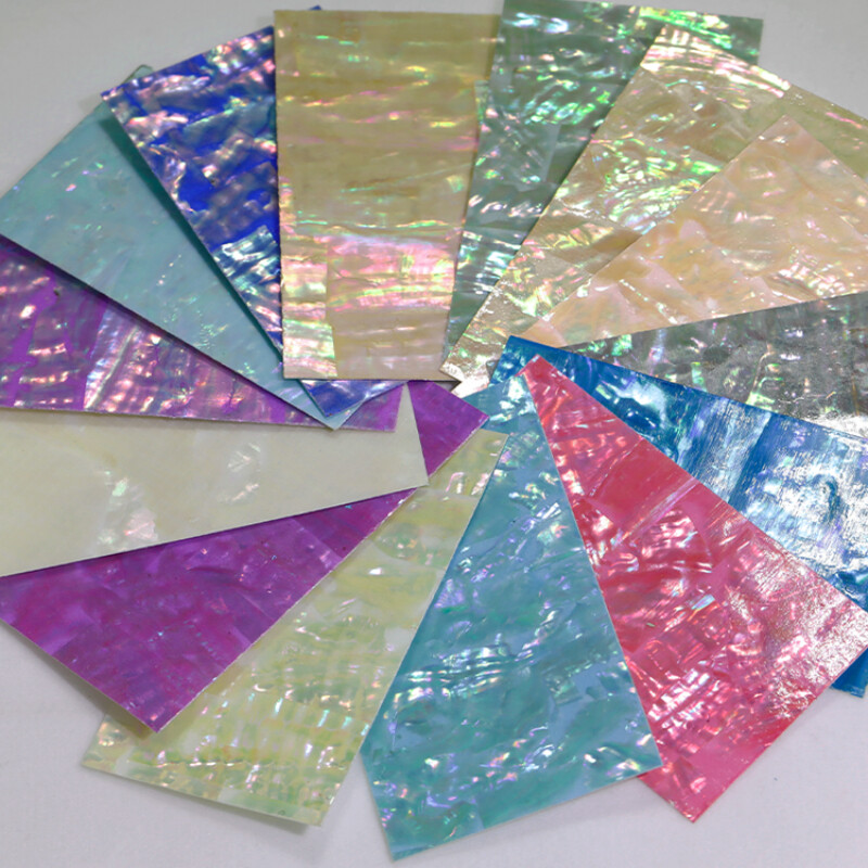 1pcs Flakes Abalone Shell Slice Nail Sticker Adhesive Manicure Nail Art Decal