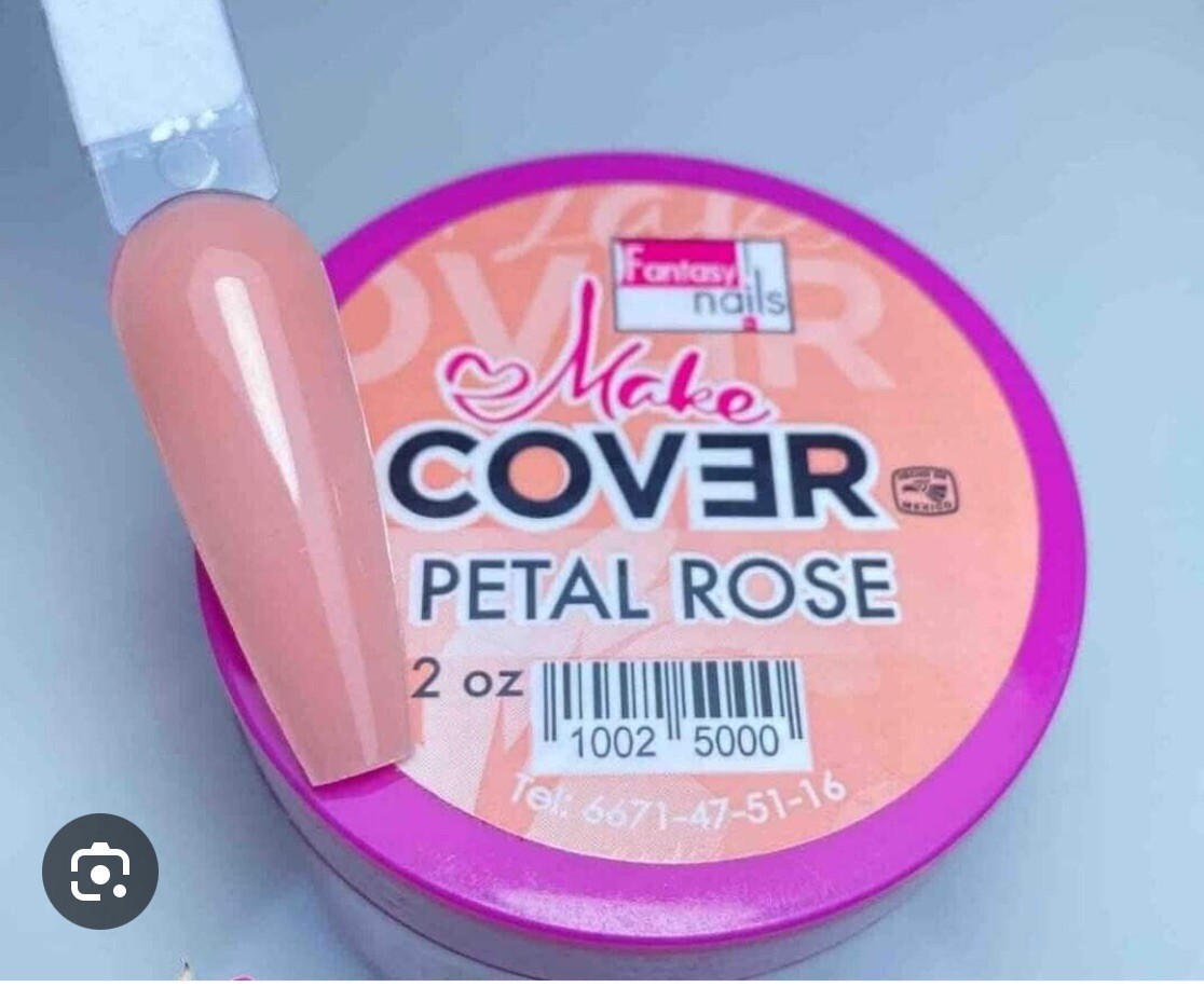 polvo makeup de fantasy nails Color petal rose de 2oz
