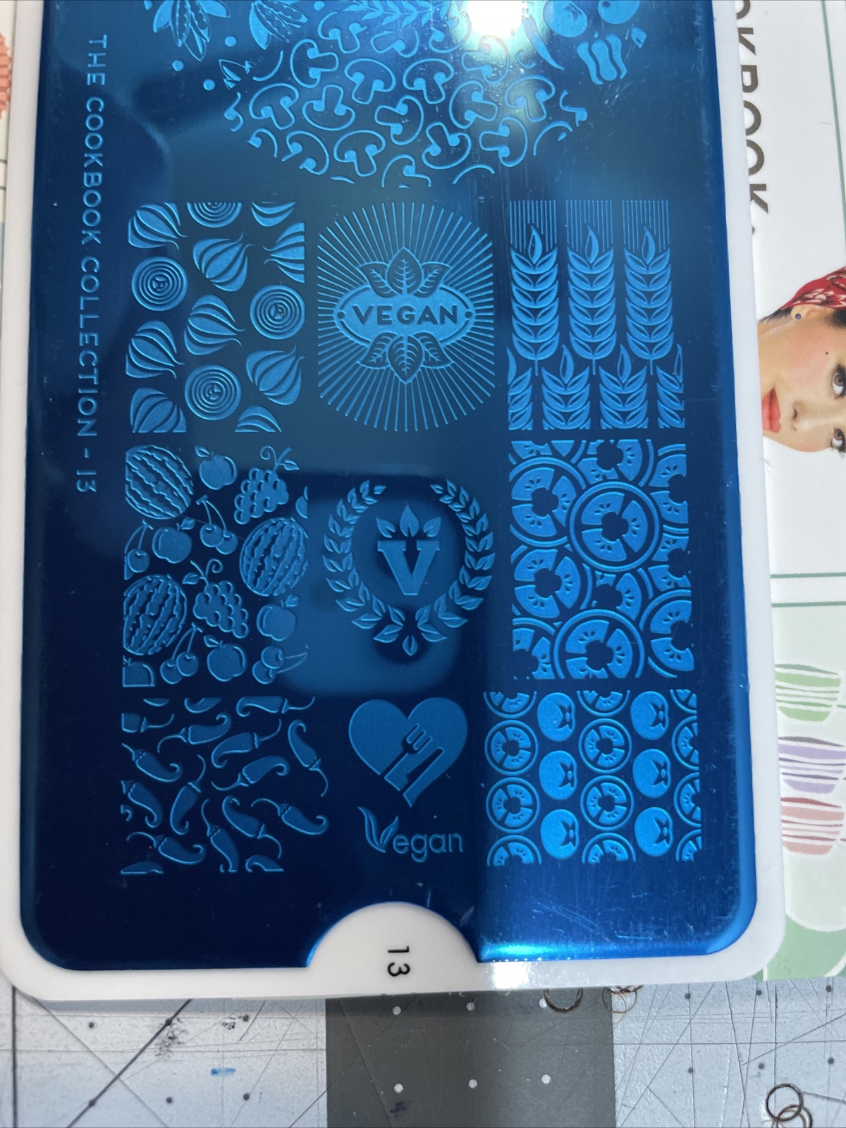 MoYou London Nail Art Stamping Plates – Vegan Collection Cherry The Cook 13 & 14