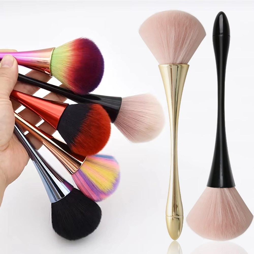 Nail Dust Brush for Acrylic Dip Powder Cleaning Large Makeup Blush Brush