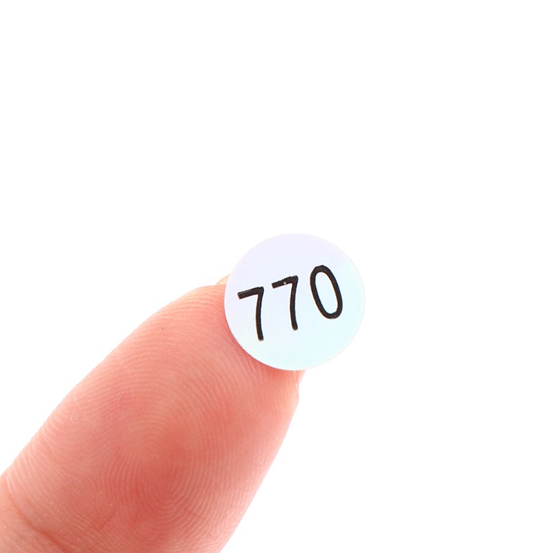 1-1000 Round Waterproof Nail Number Sticker Digital Label Self Adhesive Numbers