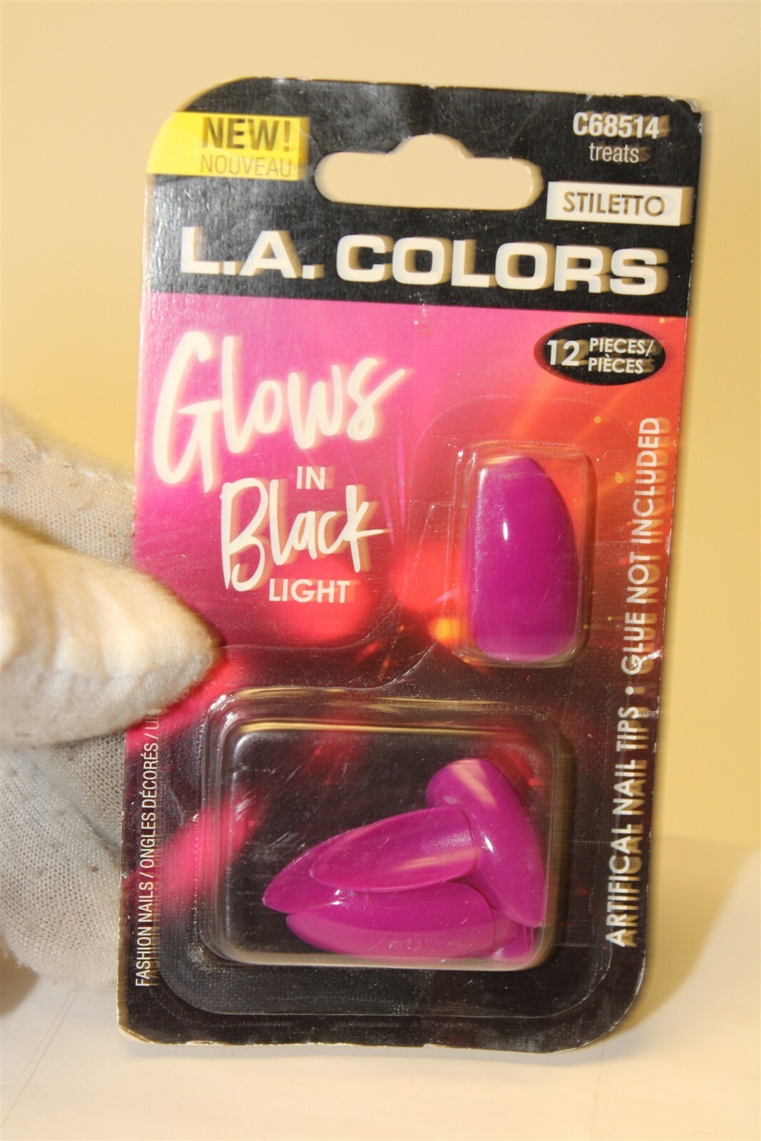 b-Color / L.A. Colors NEW Assorted Nail Tips LOT X 17 Metallic Silver Art Tape