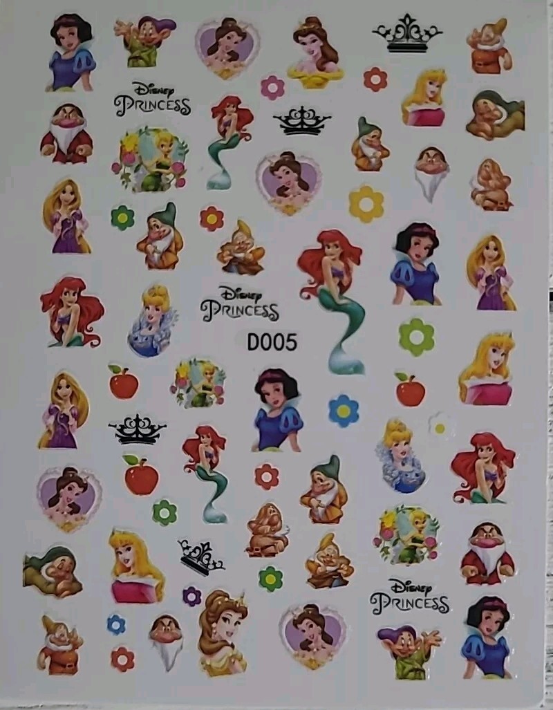 Disney Princess Nail Art Stickers