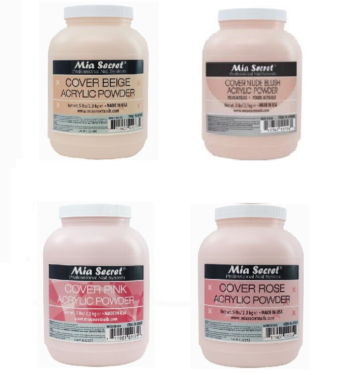 Mia Secret Cover Acrylic Nail Powder 5 lbs / 2.3kg – CHOOSE YOUR COLORS
