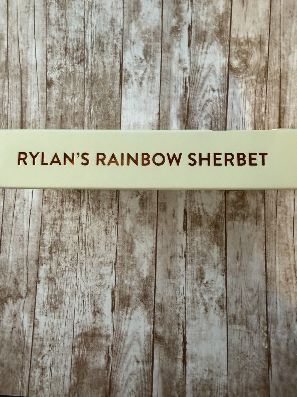 Red Aspen Press On Nails, Short Coffin, Rylan’s Rainbow Sherbet