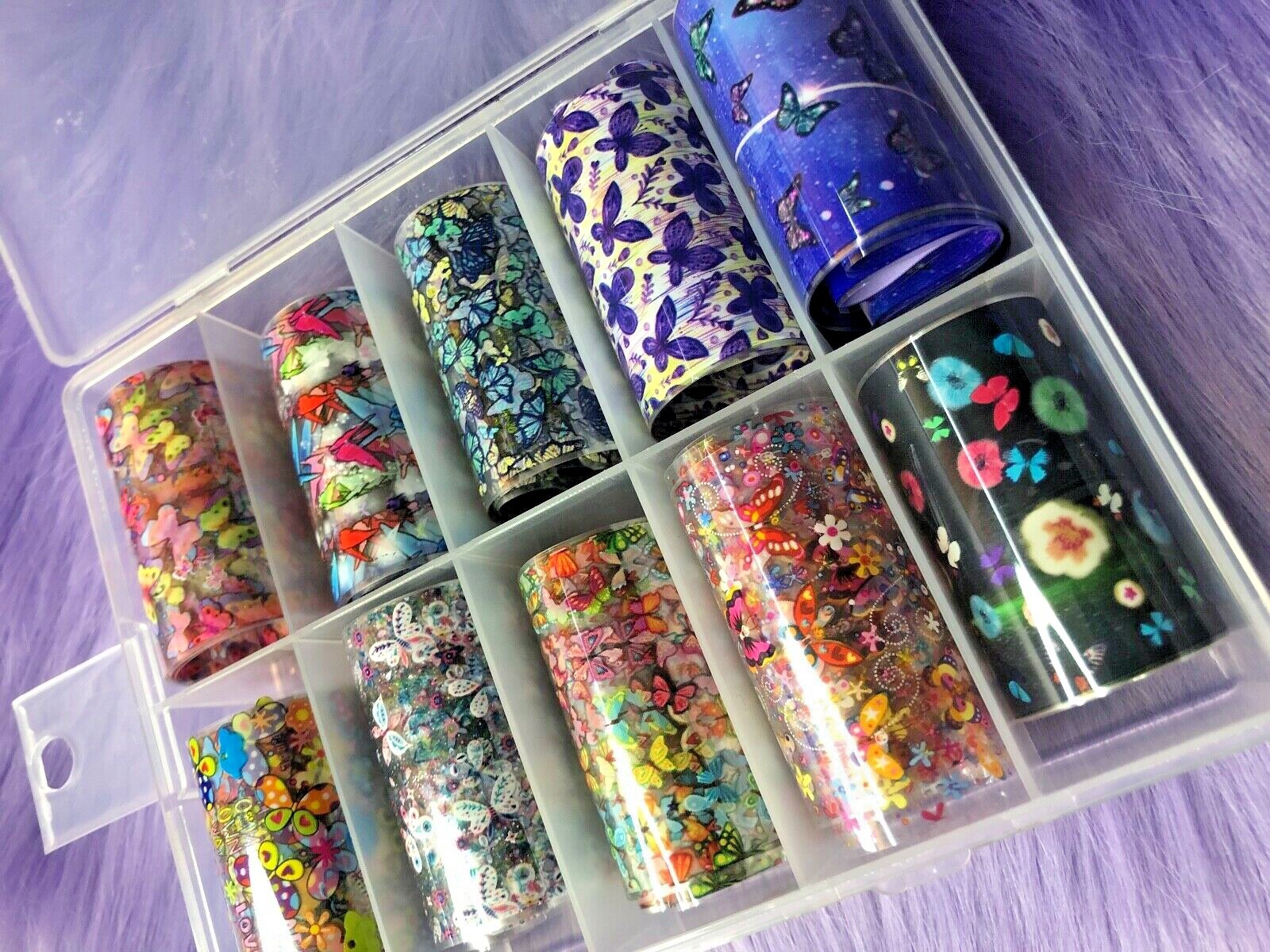 Nail Foil Transfer Decals – New – Butterfly – Transfer Foils