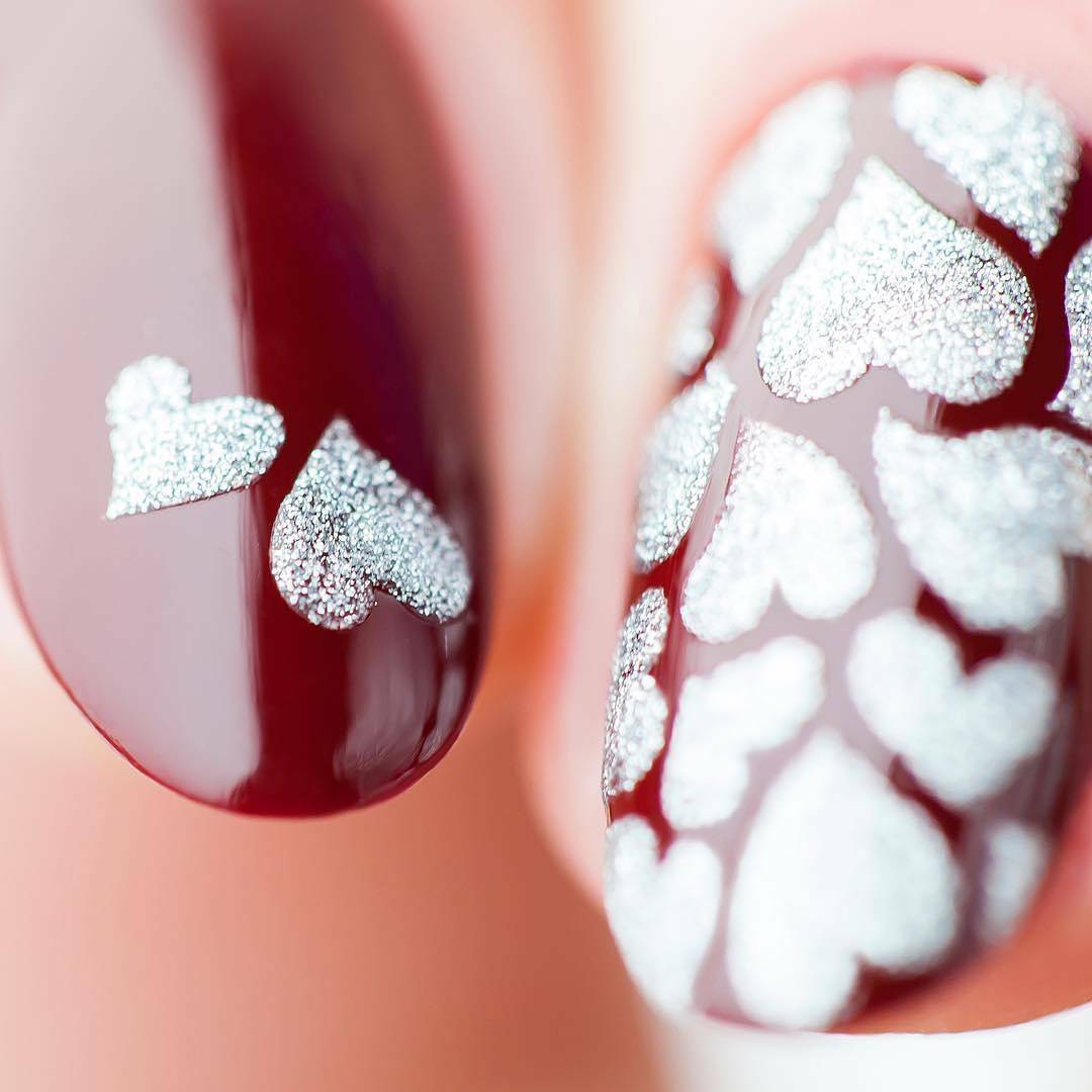 Whats Up Nails Heart stencils for nails, nail stickers, nail art, nail vinyls