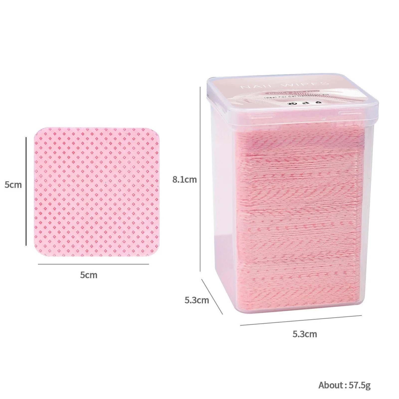 200PCS Lint Free Nail Wipes Pads Gel Polish Remover UV Manicure Cleaning Tools