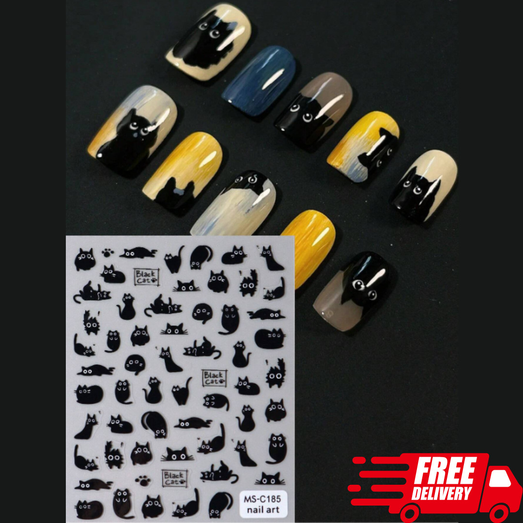 12 Design Nail Art Stickers Water Transfer Nail Art Decals for Women