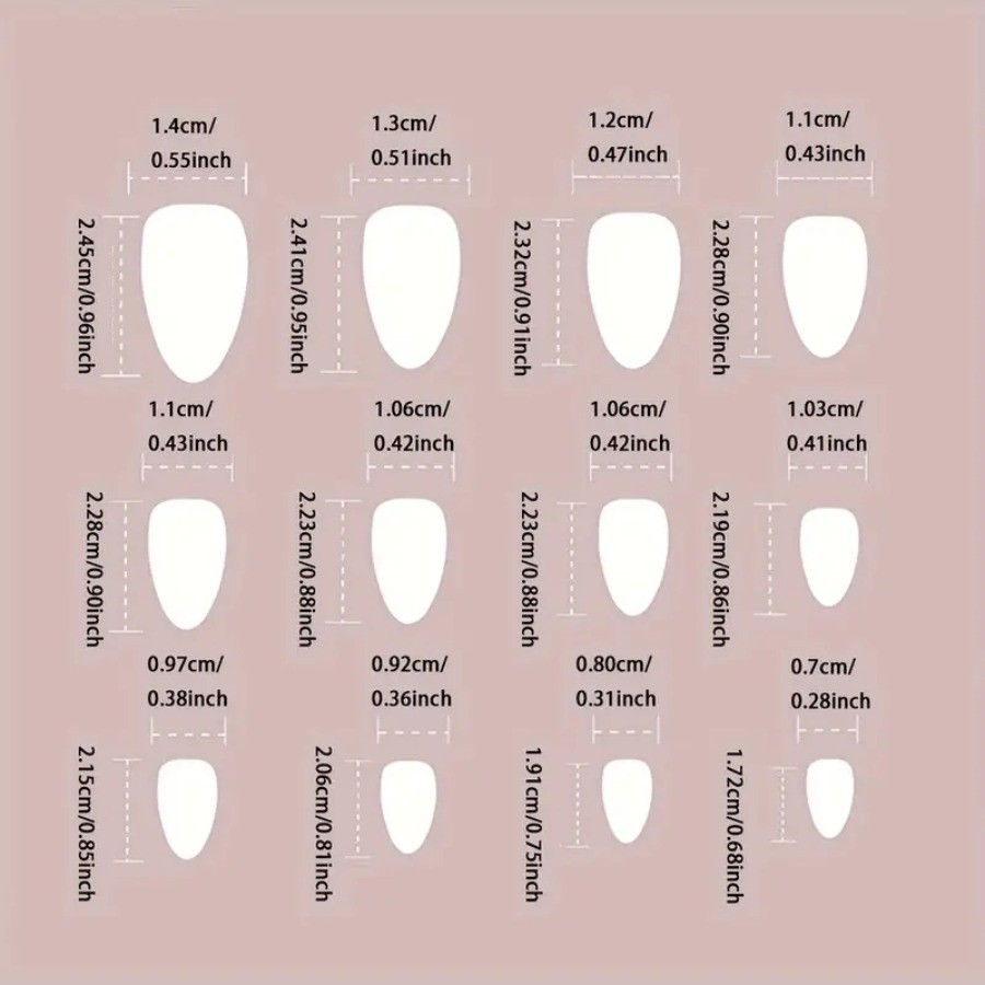 48pcs-Nude Press on Nails Black Gold Accent Floral French Tip Stiletto Set