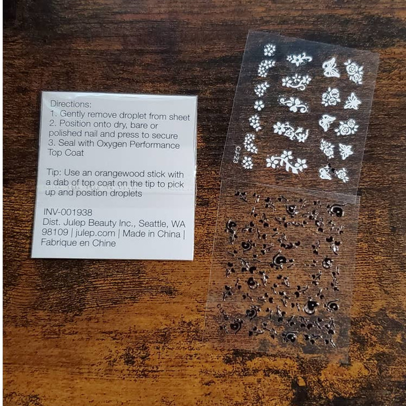 NAIL ART LOT NCLA Scratch Nail Wraps Julep Decal Sheet Blueness Decal Sheets