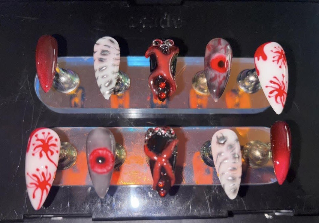 10-Piece Handmade Custom Gel Press-On Nails! Medium/short/X Short Fake nails