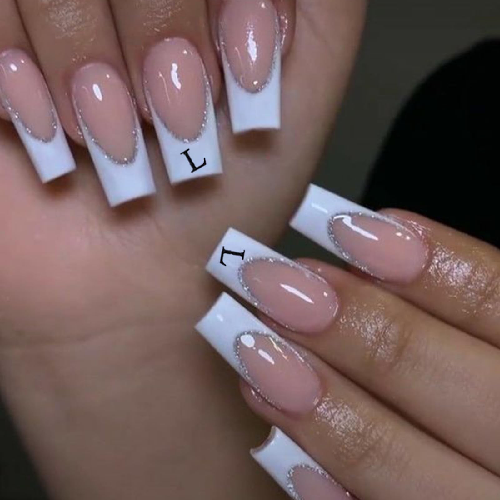 Letters Nail Art Stickers English Alphabet Nail Decals 3D Self-Adhesive Metal…
