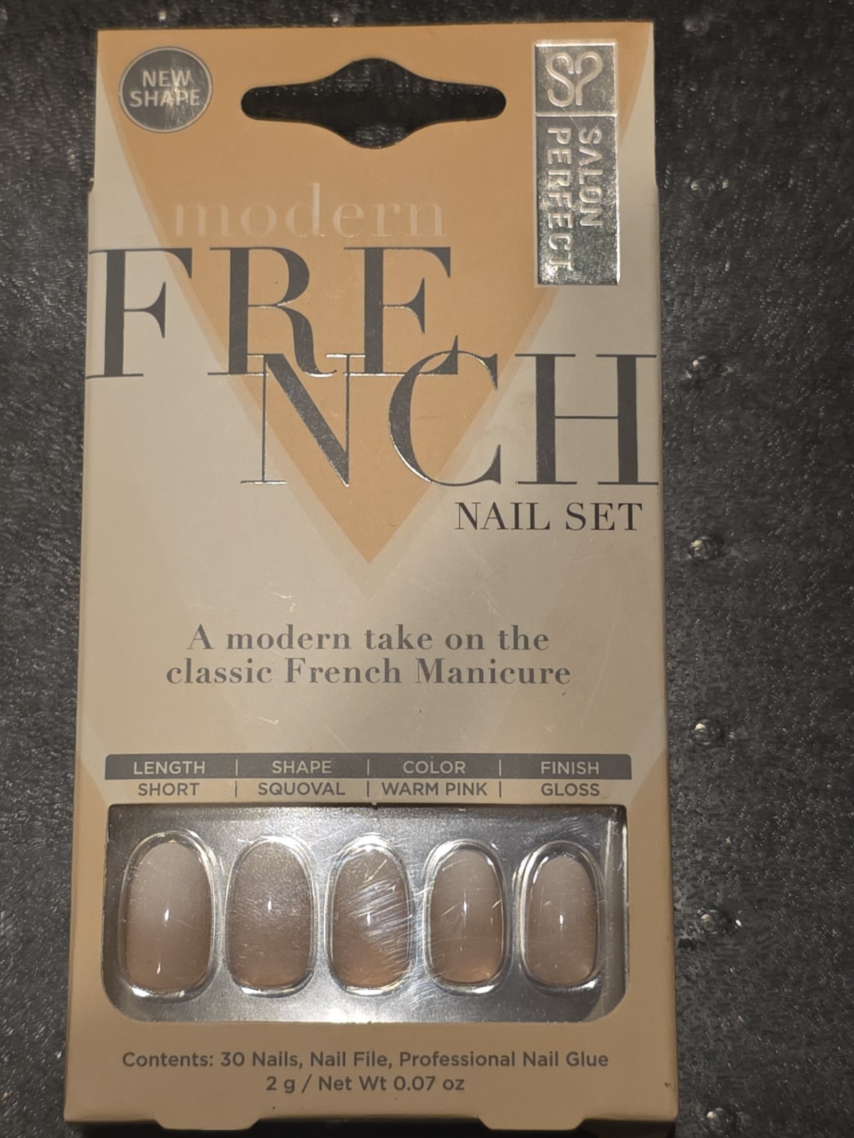 Modern French Nail Set Squoval