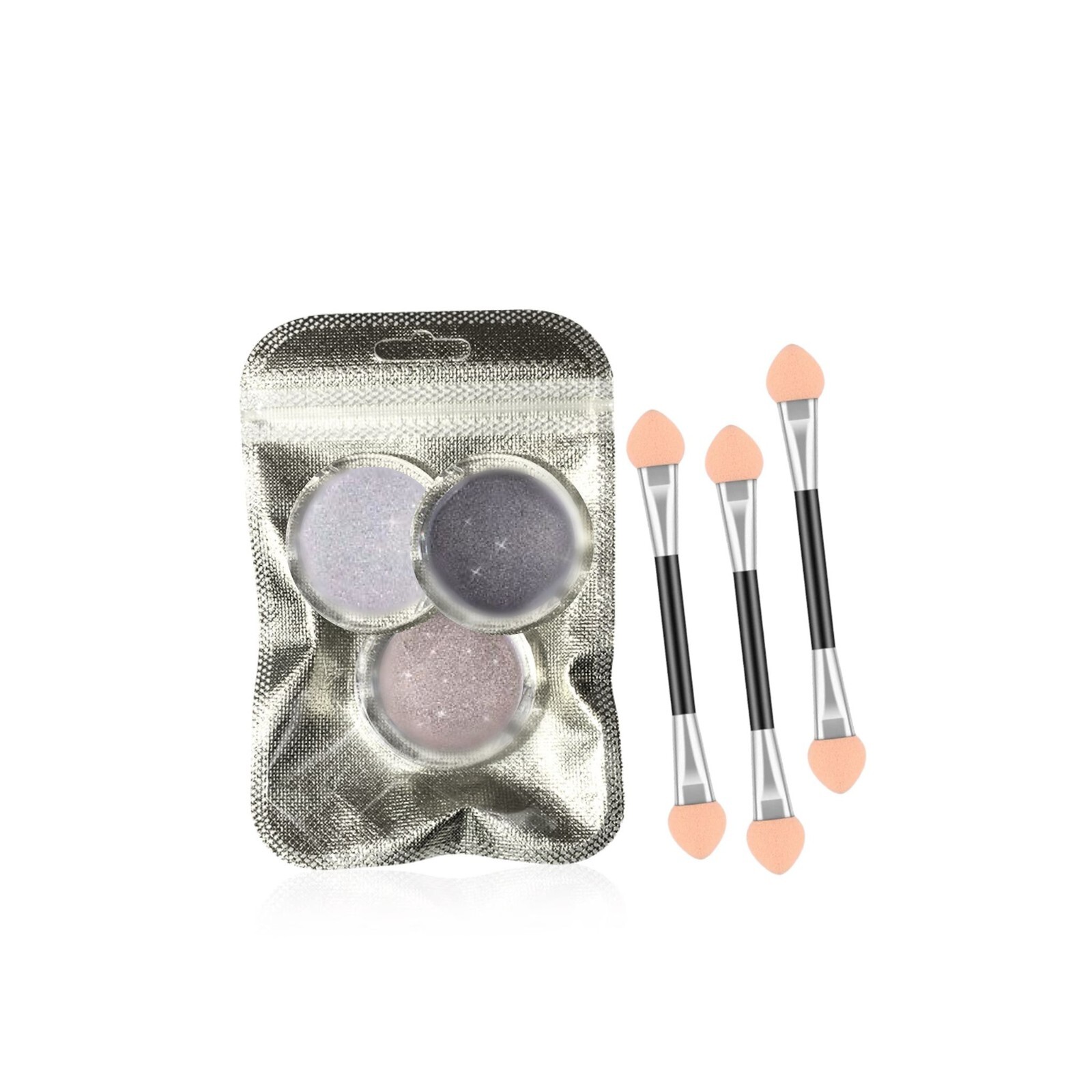 3 Pots Unicorn Nail Powder Aurora Holographic Mirror Holo Chrome Pigment Set