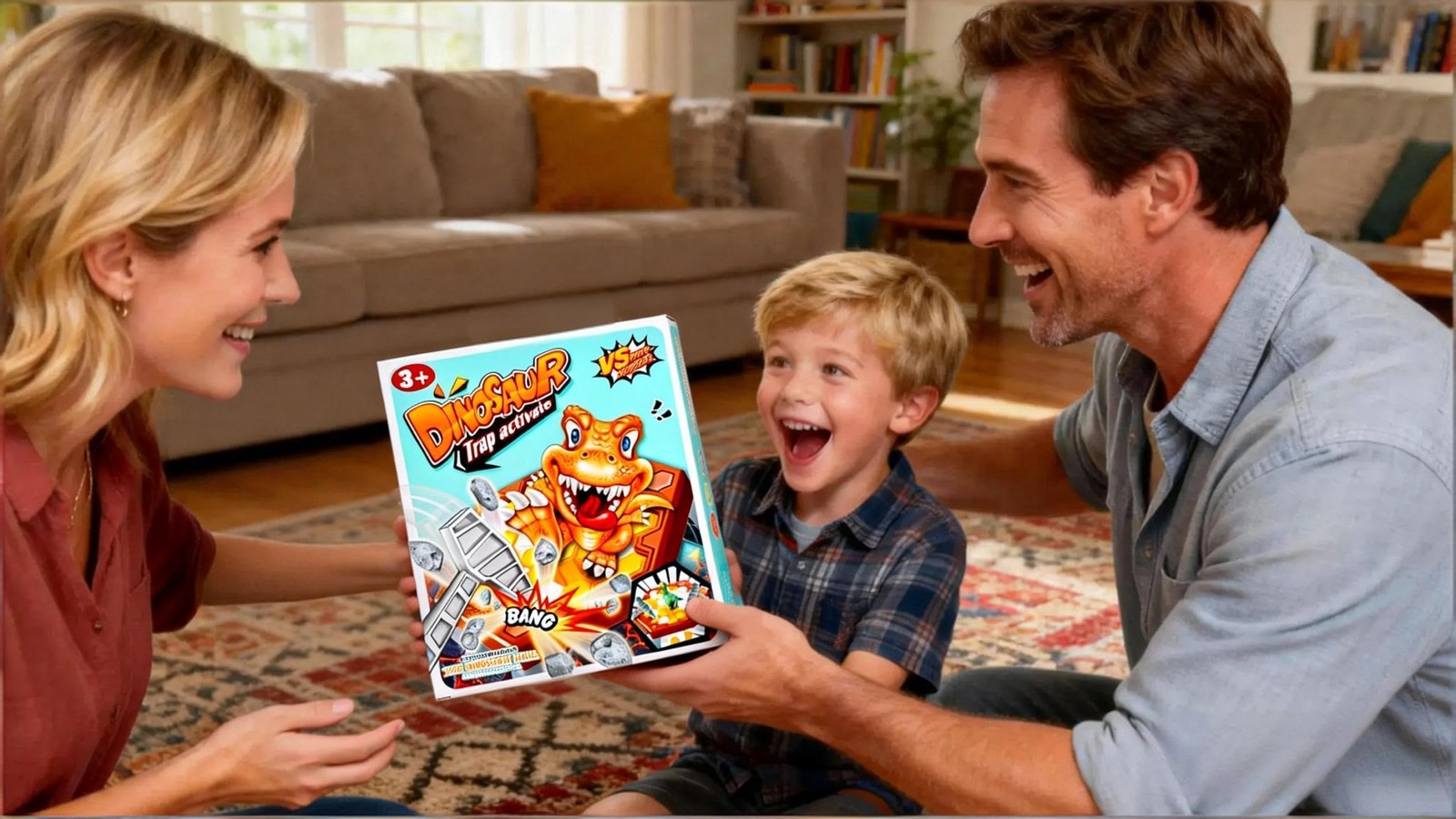Save Dinosaur Break Ice Board Game for Kids Ages 4-8 – Trap Ice…