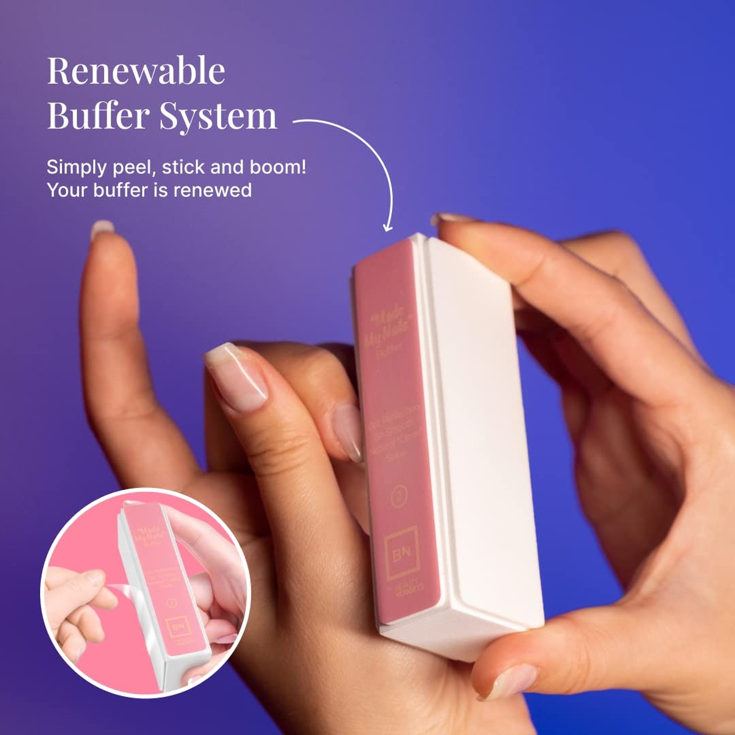 Replacement Nail Buffer Block Pads -A Cost Effective Buffer Block Nail Care R…