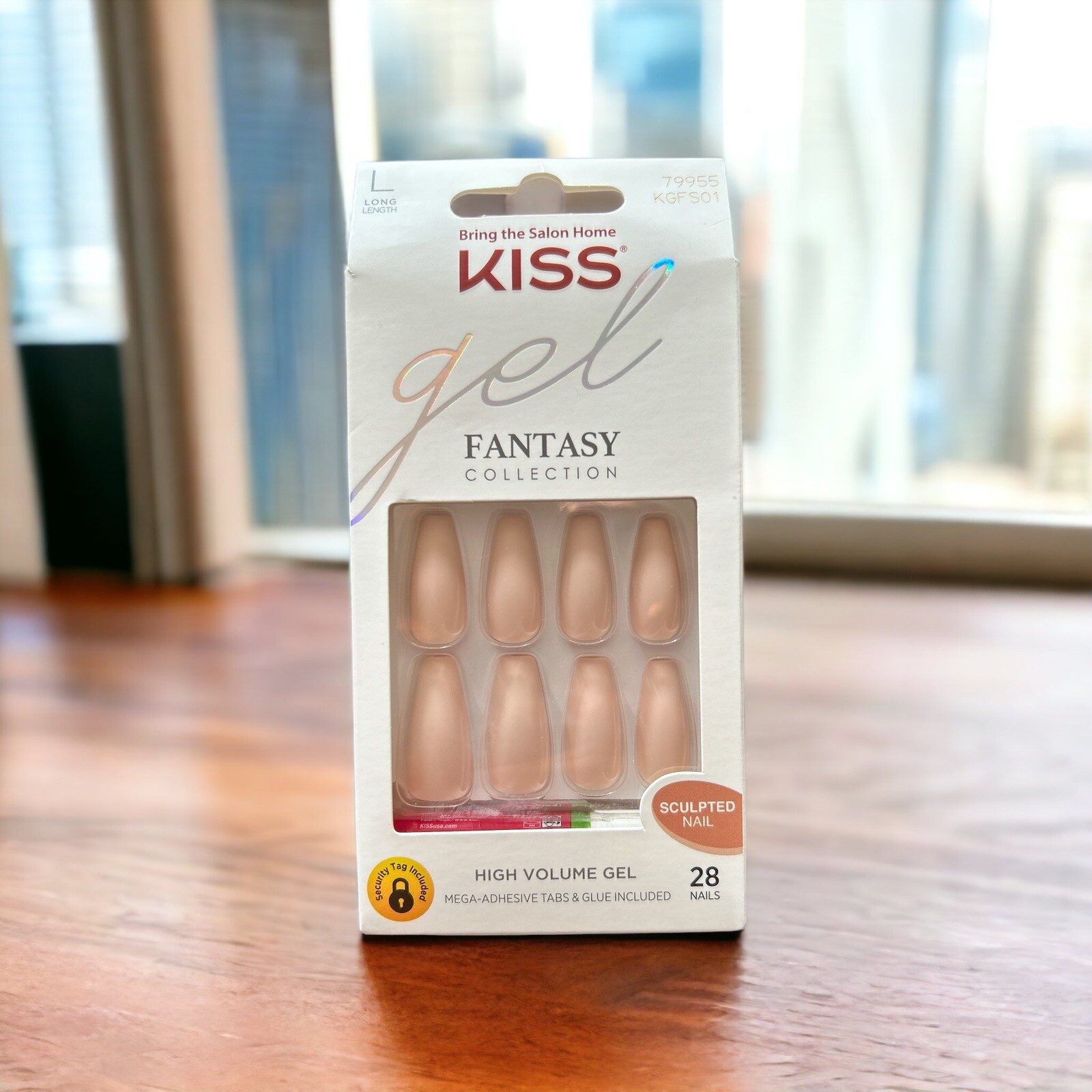 kiss gel fantasy nails long KGFS01